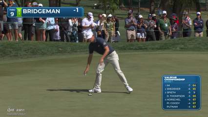 Jacob Bridgeman | Round 1 | 9th hole | Shot 3 | 2026 Valspar