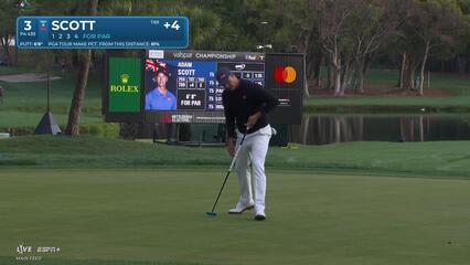 Adam Scott | Round 4 | 3rd hole | Shot 4 | 2025 Valspar