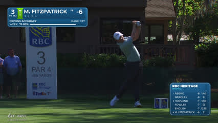 Matt Fitzpatrick | Round 2 | 3rd hole | Shot 1 | 2026 RBC Heritage