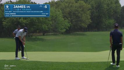 Benjamin James | Round 2 | 9th hole | Shot 4 | 2025 Valero