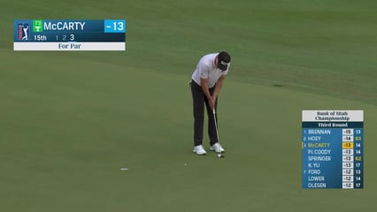 Matt McCarty | Round 3 | 15th hole | Shot 4 | 2025 Bank of Utah