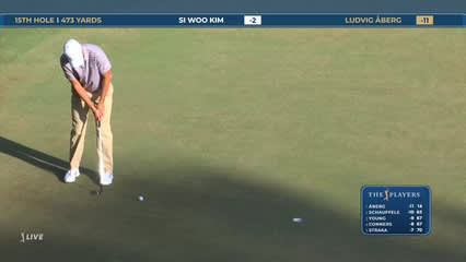 Ludvig Aberg | Round 2 | 15th hole | Shot 5 | 2026 THE PLAYERS