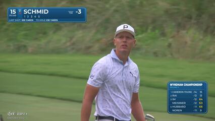 Matti Schmid | Round 2 | 15th hole | Shot 2 | 2025 Wyndham