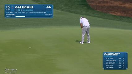 Sami Valimaki | Round 4 | 13th hole | Shot 3 | 2025 Houston Open