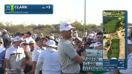 Wyndham Clark | Round 2 | 11th hole | Shot 1 | 2026 WM Phoenix Open