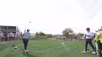 Min Woo Lee | Round 4 | 1st hole | Shot 4 | 2025 WM Phoenix Open