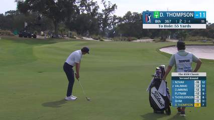 Davis Thompson | Round 2 | 8th hole | Shot 2 | 2025 The RSM Classic