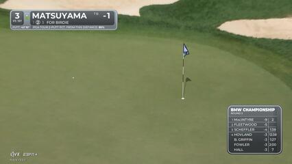 Hideki Matsuyama | Round 2 | 3rd hole | Shot 3 | 2025 BMW Championship