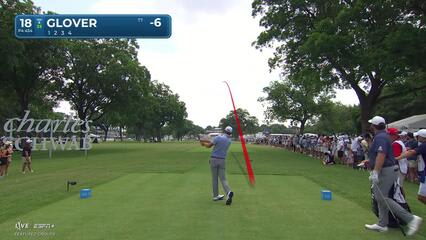 Lucas Glover | Round 3 | 18th hole | Shot 1 | 2025 Charles Schwab