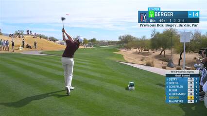 Daniel Berger | Round 4 | 8th hole | Shot 1 | 2025 WM Phoenix Open