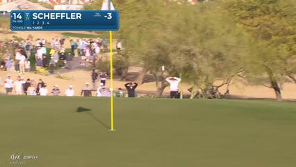 Scottie Scheffler | Round 2 | 14th hole | Shot 2 | 2025 WM Phoenix Open