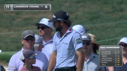 Cameron Young | Round 2 | 17th hole | Shot 1 | 2025 BMW Championship
