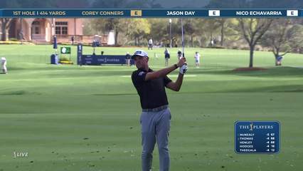 Corey Conners | Round 1 | 1st hole | Shot 2 | 2026 THE PLAYERS