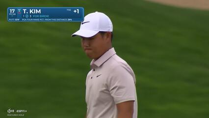 Tom Kim | Round 1 | 17th hole | Shot 3 | 2025 The American Express