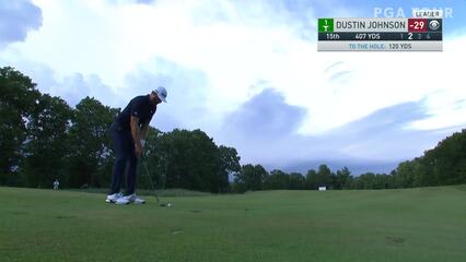 Dustin Johnson | 2020 THE NORTHERN TRUST | Round 4 | 15th hole | Shot 2