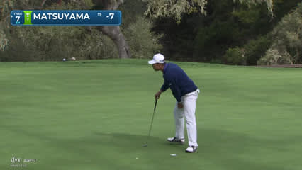 Hideki Matsuyama | Round 2 | 16th hole | Shot 4 | 2026 AT&T Pebble Beach