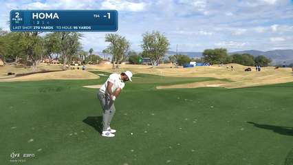 Max Homa | Round 1 | 2nd hole | Shot 2 | 2026 The American Express