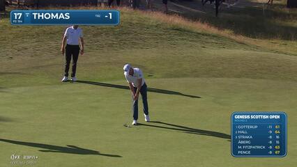 Justin Thomas | Round 2 | 17th hole | Shot 4 | 2025 Genesis Scottish Open