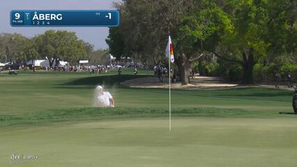 Ludvig Åberg | Round 4 | 9th hole | Shot 3 | 2025 Arnold Palmer Invitational