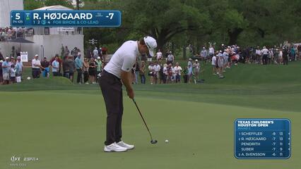 Rasmus Højgaard | Round 2 | 5th hole | Shot 4 | 2025 Houston Open