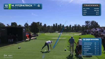 Matt Fitzpatrick | Round 4 | 10th hole | Shot 1 | 2026 The Genesis