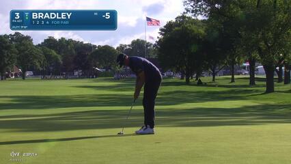 Keegan Bradley | Round 3 | 3rd hole | Shot 4 | 2025 Rocket Classic