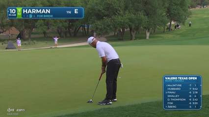 Brian Harman | Round 2 | 10th hole | Shot 3 | 2026 Valero