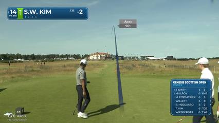 Si Woo Kim | Round 2 | 14th hole | Shot 1 | 2026 Genesis Scottish Open