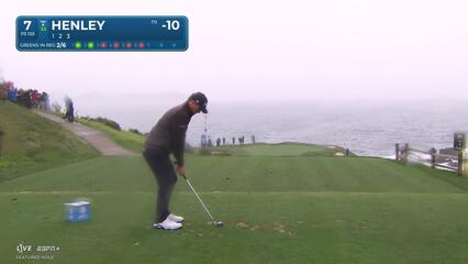 Russell Henley | Round 3 | 7th hole | Shot 1 | 2025 AT&T Pebble Beach