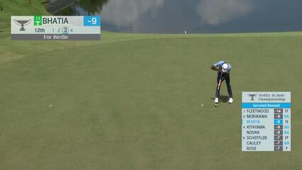 Akshay Bhatia | Round 2 | 12th hole | Shot 4 | 2025 FedEx St. Jude