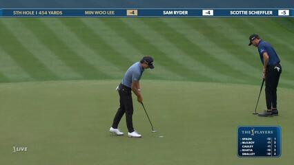 Min Woo Lee | Round 4 | 5th hole | Shot 6 | 2025 THE PLAYERS