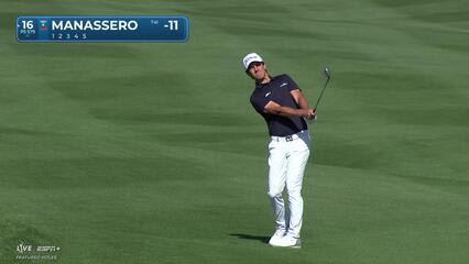Matteo Manassero | Round 4 | 16th hole | Shot 3 | 2025 The American Express