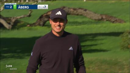 Ludvig Åberg | 2024 AT&T Pebble Beach | Round 2 | 2nd hole | Shot 3