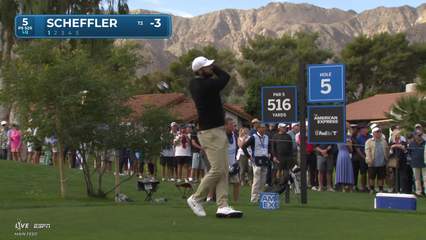 Scottie Scheffler | Round 1 | 5th hole | Shot 1 | 2026 The American Express