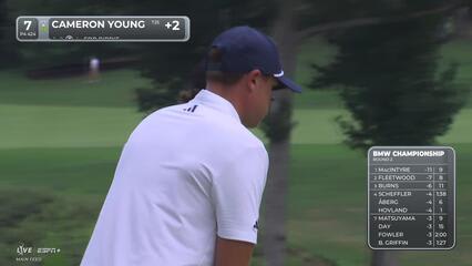 Cameron Young | Round 2 | 7th hole | Shot 4 | 2025 BMW Championship