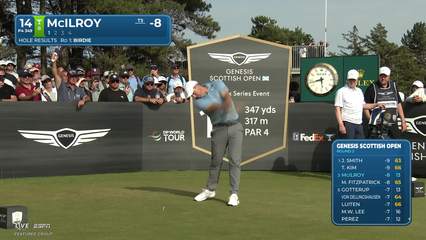 Rory McIlroy | Round 2 | 14th hole | Shot 1 | 2026 Genesis Scottish Open