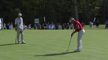 Bernhard Langer | Round 3 | 11th hole | Shot 4 | 2025 Dominion