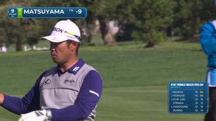 Hideki Matsuyama | Round 2 | 9th hole | Shot 2 | 2026 AT&T Pebble Beach