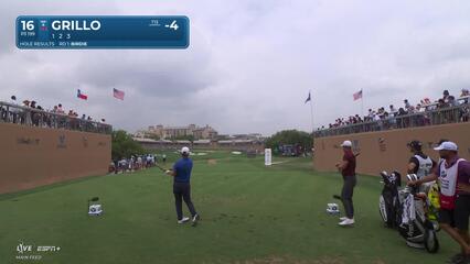 Emiliano Grillo | Round 2 | 16th hole | Shot 1 | 2025 Valero