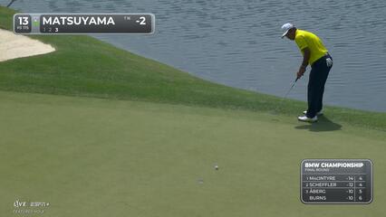 Hideki Matsuyama | Round 4 | 13th hole | Shot 4 | 2025 BMW Championship