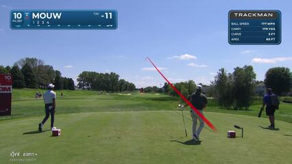 William Mouw | Round 3 | 10th hole | Shot 1 | 2025 3M Open