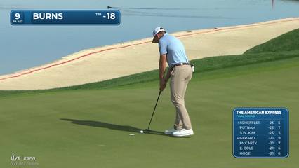 Sam Burns | Round 4 | 9th hole | Shot 5 | 2026 The American Express