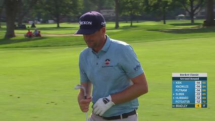 Keegan Bradley | Round 2 | 18th hole | Shot 2 | 2025 Rocket Classic
