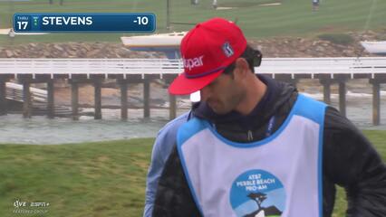 Sam Stevens | Round 3 | 17th hole | Shot 3 | 2025 AT&T Pebble Beach