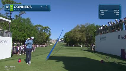 Corey Conners | Round 1 | 18th hole | Shot 1 | 2026 Valspar