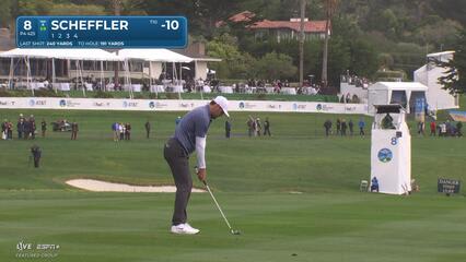Scottie Scheffler | Round 3 | 8th hole | Shot 2 | 2025 AT&T Pebble Beach