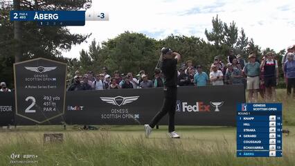Ludvig Åberg | Round 1 | 2nd hole | Shot 1 | 2025 Genesis Scottish Open