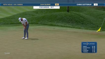 Sam Burns | Round 3 | 10th hole | Shot 3 | 2026 THE PLAYERS