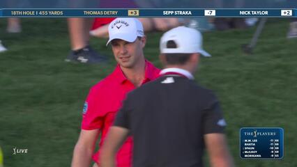 Thomas Detry | Round 2 | 18th hole | Shot 4 | 2025 THE PLAYERS