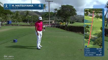 Hideki Matsuyama | Round 3 | 2nd hole | Shot 1 | 2025 Sony Open